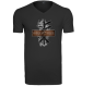 Preview: Wolfheimk V-Neck-Shirt "Binderune Wolf" schwarz